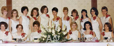 Alpha Phi banquet in 1966