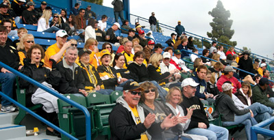 Shocker baseball fans in California