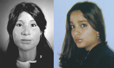 facial reconstruction and photo of Yesenia Nungaray Becerra