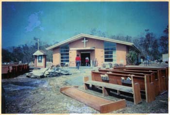 damaged church in Louisiana