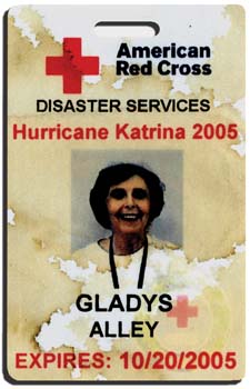 Gladys Alley's Red Cross identification badge