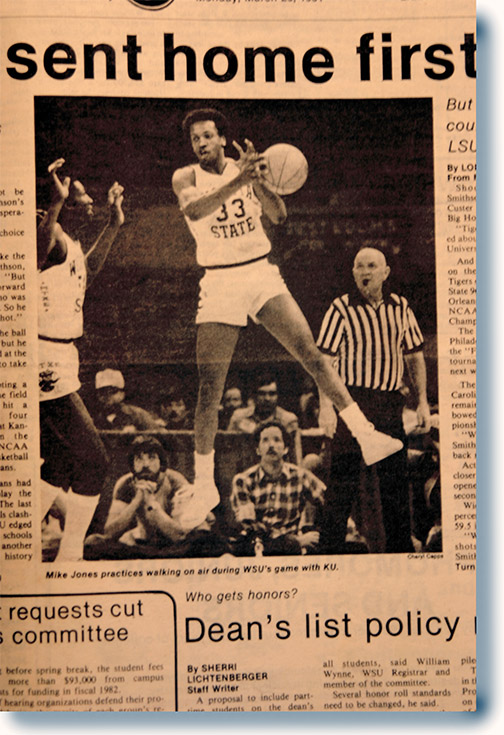 newspaper article about basketball game