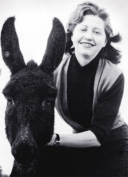 Lois the Burro with Lois Mann