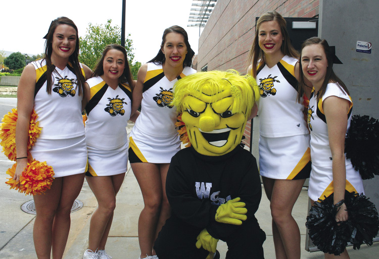 WuShock and cheer squad members