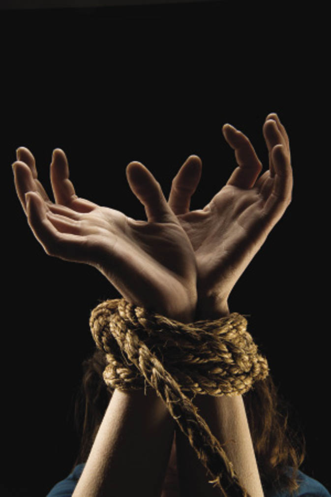 illustration of hands tied